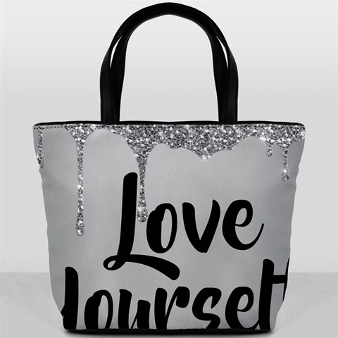 Love Yourself Bucket Bag from ArtsNow.com Front