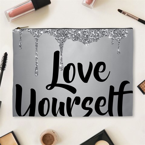 Love Yourself Cosmetic Bag (XL) from ArtsNow.com Front