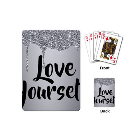 Love Yourself Playing Cards Single Design (Mini) from ArtsNow.com Back