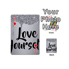 Love Yourself Playing Cards 54 Designs (Mini) from ArtsNow.com Front - Diamond7