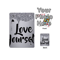 Love Yourself Playing Cards 54 Designs (Mini) from ArtsNow.com Front - Spade7