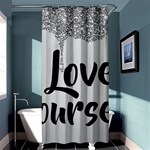 Love Yourself Shower Curtain 36  x 72  (Stall) 