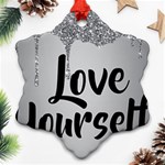 Love Yourself Ornament (Snowflake)