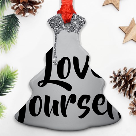 Love Yourself Ornament (Christmas Tree)  from ArtsNow.com Front