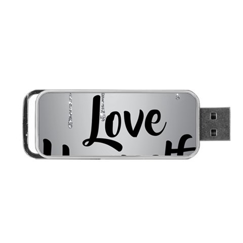 Love Yourself Portable USB Flash (Two Sides) from ArtsNow.com Front