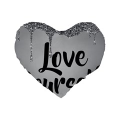 Love Yourself Standard 16  Premium Heart Shape Cushions from ArtsNow.com Front