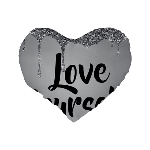 Love Yourself Standard 16  Premium Heart Shape Cushions from ArtsNow.com Back