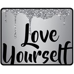 Love Yourself Double Sided Fleece Blanket (Medium) 