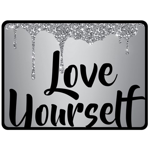 Love Yourself Double Sided Fleece Blanket (Large)  from ArtsNow.com 80 x60  Blanket Front