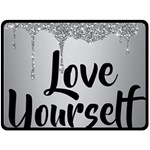 Love Yourself Double Sided Fleece Blanket (Large) 