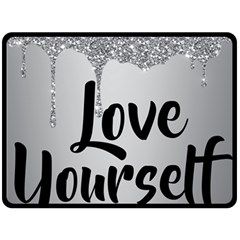 Love Yourself Double Sided Fleece Blanket (Large)  from ArtsNow.com 80 x60  Blanket Back