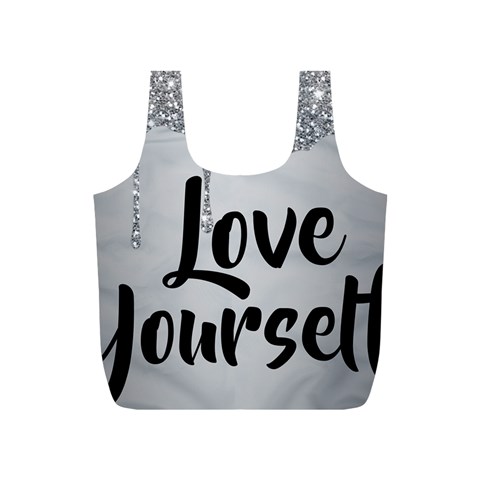 Love Yourself Full Print Recycle Bag (S) from ArtsNow.com Front