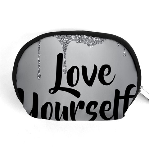 Love Yourself Accessory Pouch (Medium) from ArtsNow.com Front