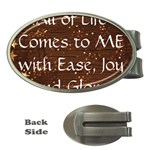 All of Life Comes to Me with Ease, Joy and Glory Money Clips (Oval) 