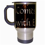 All of Life Comes to Me with Ease, Joy and Glory Travel Mug (Silver Gray)