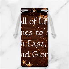 All of Life Comes to Me with Ease, Joy and Glory Jewelry Bag from ArtsNow.com Front