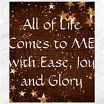 All of Life Comes to Me with Ease, Joy and Glory Canvas 8  x 10 