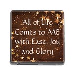 All of Life Comes to Me with Ease, Joy and Glory Memory Card Reader (Square 5 Slot)