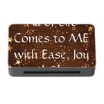 All of Life Comes to Me with Ease, Joy and Glory Memory Card Reader with CF