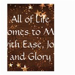 All of Life Comes to Me with Ease, Joy and Glory Small Garden Flag (Two Sides)