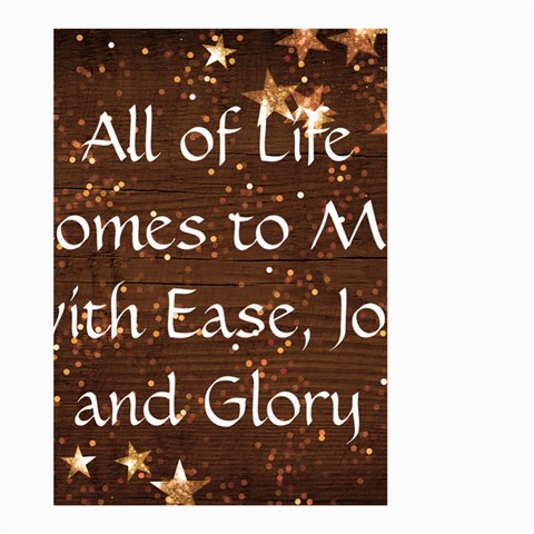 All of Life Comes to Me with Ease, Joy and Glory Large Garden Flag (Two Sides) from ArtsNow.com Front