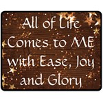 All of Life Comes to Me with Ease, Joy and Glory Double Sided Fleece Blanket (Medium) 