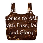 All of Life Comes to Me with Ease, Joy and Glory Full Print Recycle Bag (L)