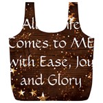 All of Life Comes to Me with Ease, Joy and Glory Full Print Recycle Bag (XL)