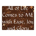 All of Life Comes to Me with Ease, Joy and Glory Double Sided Flano Blanket (Mini) 