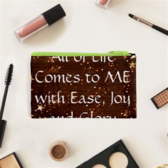 All of Life Comes to Me with Ease, Joy and Glory Cosmetic Bag (XS) from ArtsNow.com Back