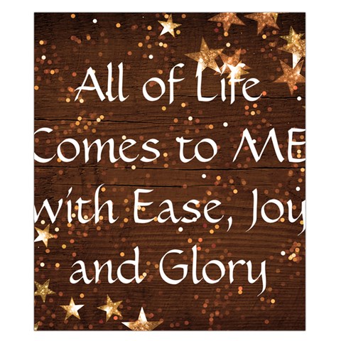 All of Life Comes to Me with Ease, Joy and Glory Duvet Cover Double Side (California King Size) from ArtsNow.com Front