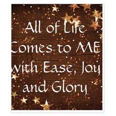 All of Life Comes to Me with Ease, Joy and Glory Duvet Cover Double Side (California King Size) from ArtsNow.com Back