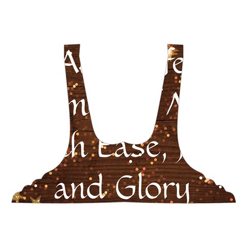 All of Life Comes to Me with Ease, Joy and Glory Got No Strings Sports Bra from ArtsNow.com Front