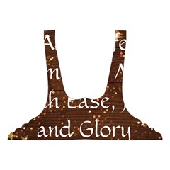 All of Life Comes to Me with Ease, Joy and Glory Got No Strings Sports Bra from ArtsNow.com Front