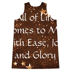 All of Life Comes to Me with Ease, Joy and Glory Shoulder Cutout Velvet One Piece from ArtsNow.com Back