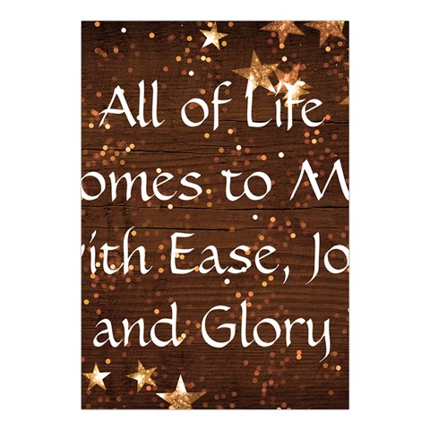 All of Life Comes to Me with Ease, Joy and Glory Large Tapestry from ArtsNow.com Front