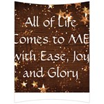 All of Life Comes to Me with Ease, Joy and Glory Back Support Cushion