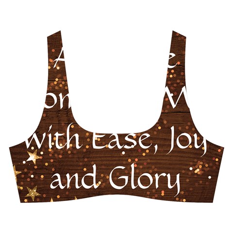 All of Life Comes to Me with Ease, Joy and Glory Cross Back Hipster Bikini Set from ArtsNow.com Front