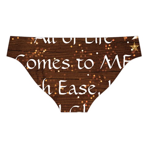 All of Life Comes to Me with Ease, Joy and Glory Cross Back Hipster Bikini Set from ArtsNow.com Back Under