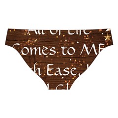 All of Life Comes to Me with Ease, Joy and Glory Cross Back Hipster Bikini Set from ArtsNow.com Back Under