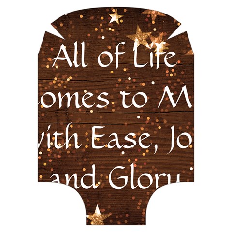 All of Life Comes to Me with Ease, Joy and Glory Luggage Cover (Medium) from ArtsNow.com Front