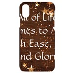 All of Life Comes to Me with Ease, Joy and Glory iPhone X/XS Black UV Print Case