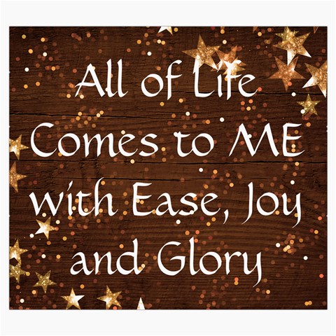 All of Life Comes to Me with Ease, Joy and Glory Roll Up Canvas Pencil Holder (S) from ArtsNow.com Front