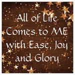 All of Life Comes to Me with Ease, Joy and Glory Long Sheer Chiffon Scarf 