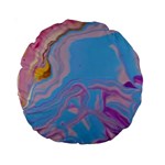 My Pour Cup Painting CBDOilPrincess 2f6f4687-760e-4dbb-9602-faede491240e Standard 15  Premium Round Cushions