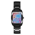 My Pour Cup Painting CBDOilPrincess 2f6f4687-760e-4dbb-9602-faede491240e Stainless Steel Barrel Watch