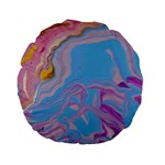 My Pour Cup Painting CBDOilPrincess 2f6f4687-760e-4dbb-9602-faede491240e Standard 15  Premium Flano Round Cushions