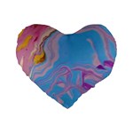My Pour Cup Painting CBDOilPrincess 2f6f4687-760e-4dbb-9602-faede491240e Standard 16  Premium Flano Heart Shape Cushions