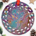 My Pour Cup Painting CBDOilPrincess E675363f-9066-4fc0-b5e7-9ca642760b58 Round Filigree Ornament (Two Sides)