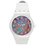 My Pour Cup Painting CBDOilPrincess E675363f-9066-4fc0-b5e7-9ca642760b58 Round Plastic Sport Watch (M)